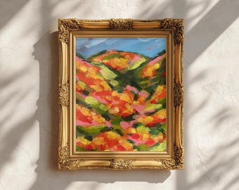 Original Landscape Painting – 4x6 Inch Textured Artwork