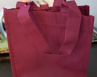 Burgundy Bottle Tote Bags