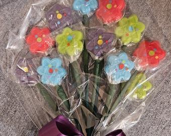 Ramo de flores de piruleta: recuerdo de fiesta de bailarina, regalo de baile