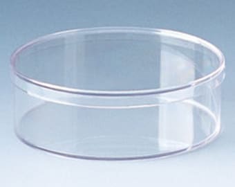 TWELVE Round clear acrylic dishes - Gift boxes