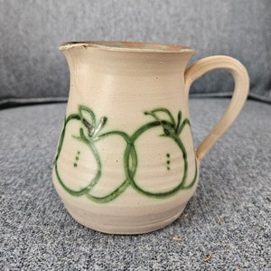 Teacher Gift - Clay Pitcher with Apple Design