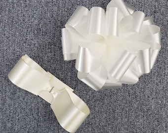 Lazos de regalo blancos - Juego de cuatro