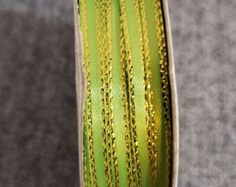 Satinband metallkant - 50 meter