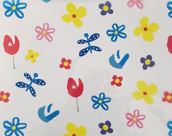 Flower Cellophane Gift Wrap