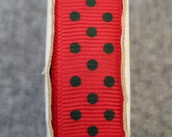 Polka Dot Grosgrain Ribbon