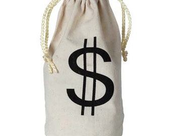 Canvas Money Bag - Large