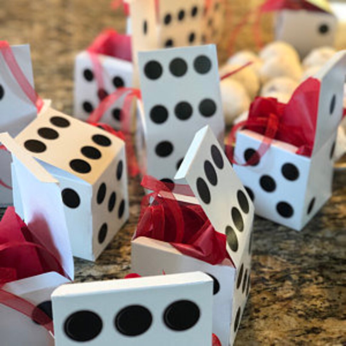 Dice Favor Box Etsy