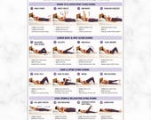 Printable Bed Exercises For Seniors, Elderly Exercises, Senior Workout Routines, Beginner Workout