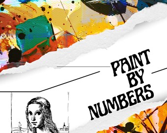 Paint by Numbers Printable Coloring Book | Digital Download | Relaxing Art for Adults