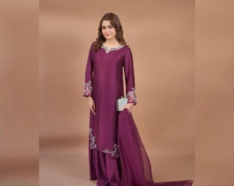 Designer Pakistani Sharara Suit - Heavy Embroidered Organza Kurta - Indian Wedding Guest Outfit - Bridal Party Wear - Designer Salwar Kameez