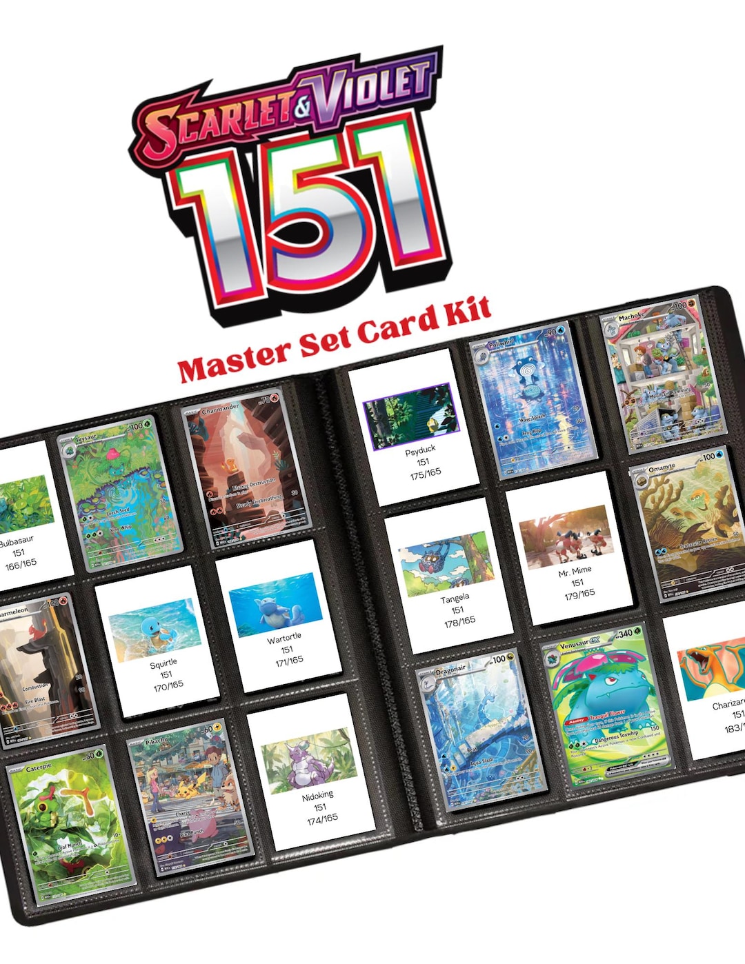 Pokemon: 151 Master Set Card Kit List - Etsy