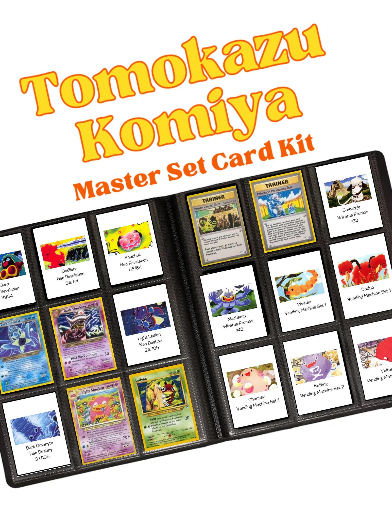 Pokemon: Tomokazu Komiya Master Set Card Kit List - Etsy
