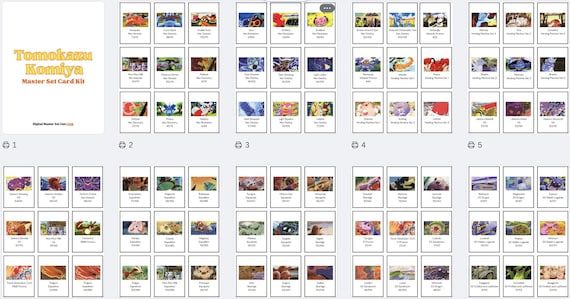 Pokemon: Tomokazu Komiya Master Set Card Kit List - Etsy