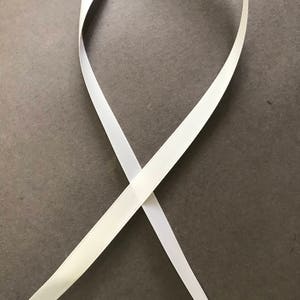 5yds - 3/8&quot; P29 White DF Satin Ribbon