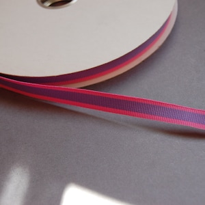 3yds - 7/16&quot; Pink/Purple Grosgrain Ribbon