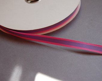 3yds - 7/16" Pink/Purple Grosgrain Ribbon