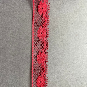 Red Picot Lace Trim
