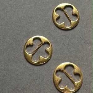 3pc Gold Flower Slide