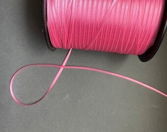 7yds - 1/8" S334 Dark Pink DF Satin Ribbon