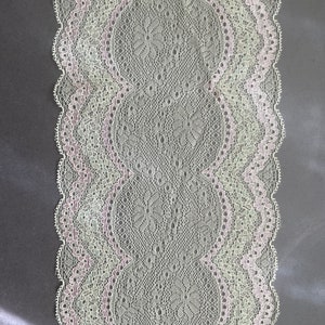 Lurex Stretch Lace Scallop Band