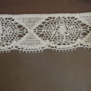 White Cluny Picot Lace