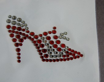 Red Bootie Heel Heat Transfer