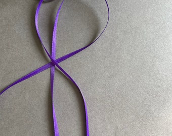 7yds - 1/8" P470 Grape SF Satin Ribbon