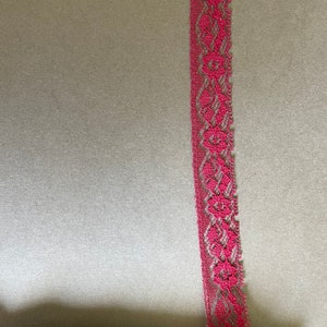 Burgundy Picot Lace Trim