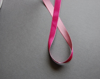2yds - Pink Double Faced Satin Ribbon