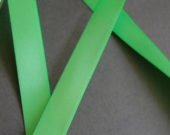 5yds - 1/2" Green Apple SF Satin Ribbon
