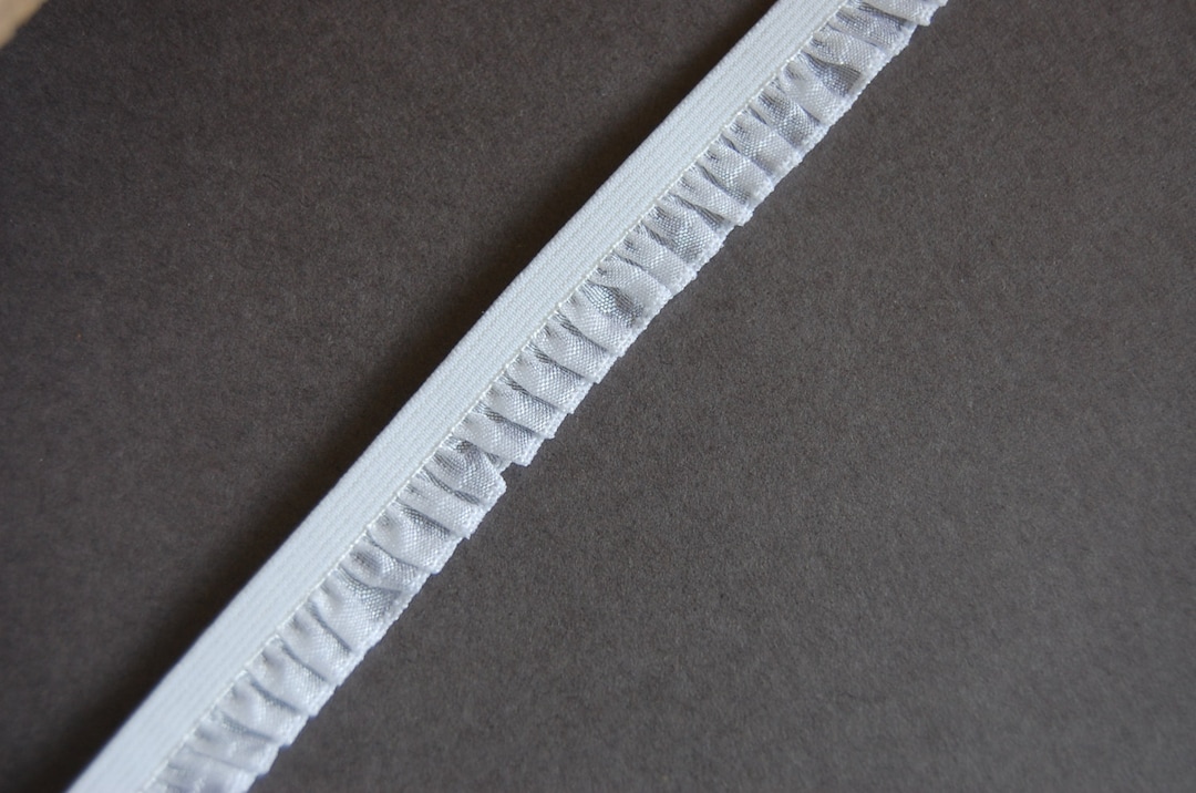 White Ruffles String 4yds - White Ruffle Elastic - Etsy