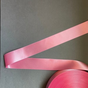 2yds - 1.5&quot; S208 Bubble Gum Pink DF Satin Ribbon