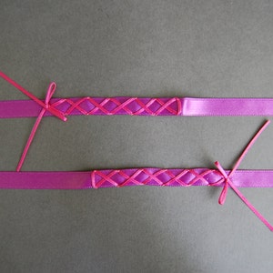 Fuchsia Geschnürtes Vorgefertigtes Armband