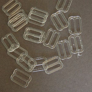 7/16&quot; Clear Plastic Slide