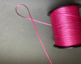 7yds - 1/8" S210 Raspberry DF Satin Ribbon