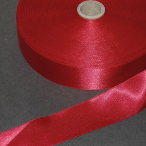 2yds - 1.5 &quot;Rood Dubbel Gezicht Satijn Lint