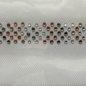 Tiras de transferência de calor em strass Chevron