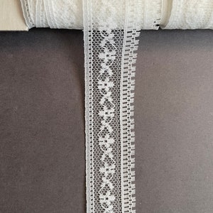 White Floral Picot Lace
