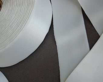 2yds 1 1/2 inch White Double Faced Satin Ribbon