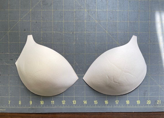 White 34B Plunge Push Up Bra Cup