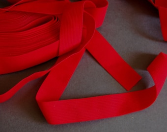 5yds - Red Knit Elastic
