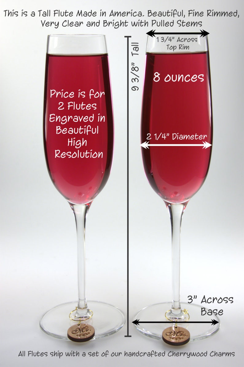 Love Birds in a Tree Champagne Flutes with Initials Carved in Tree Trunk Personalized image 4