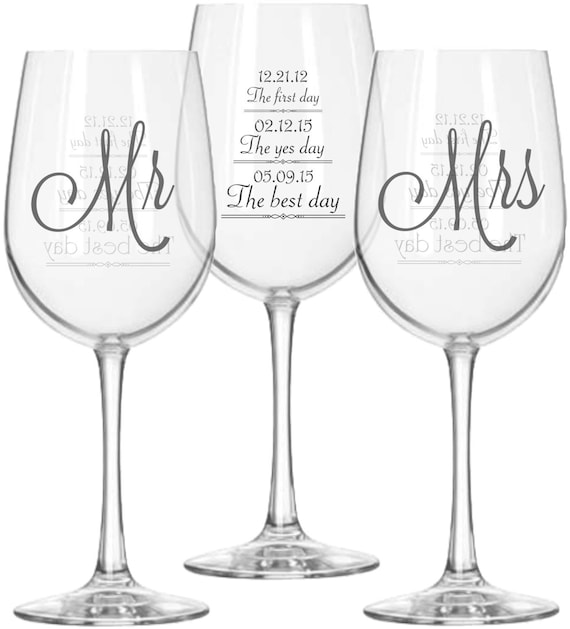 Personalized Crystal Glasses- great Wedding gift