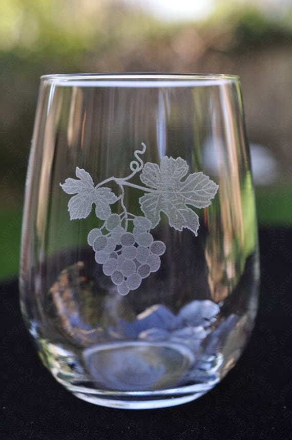 Engraved Puzzle Pieces Contour Wine Glasses (Set of 2)