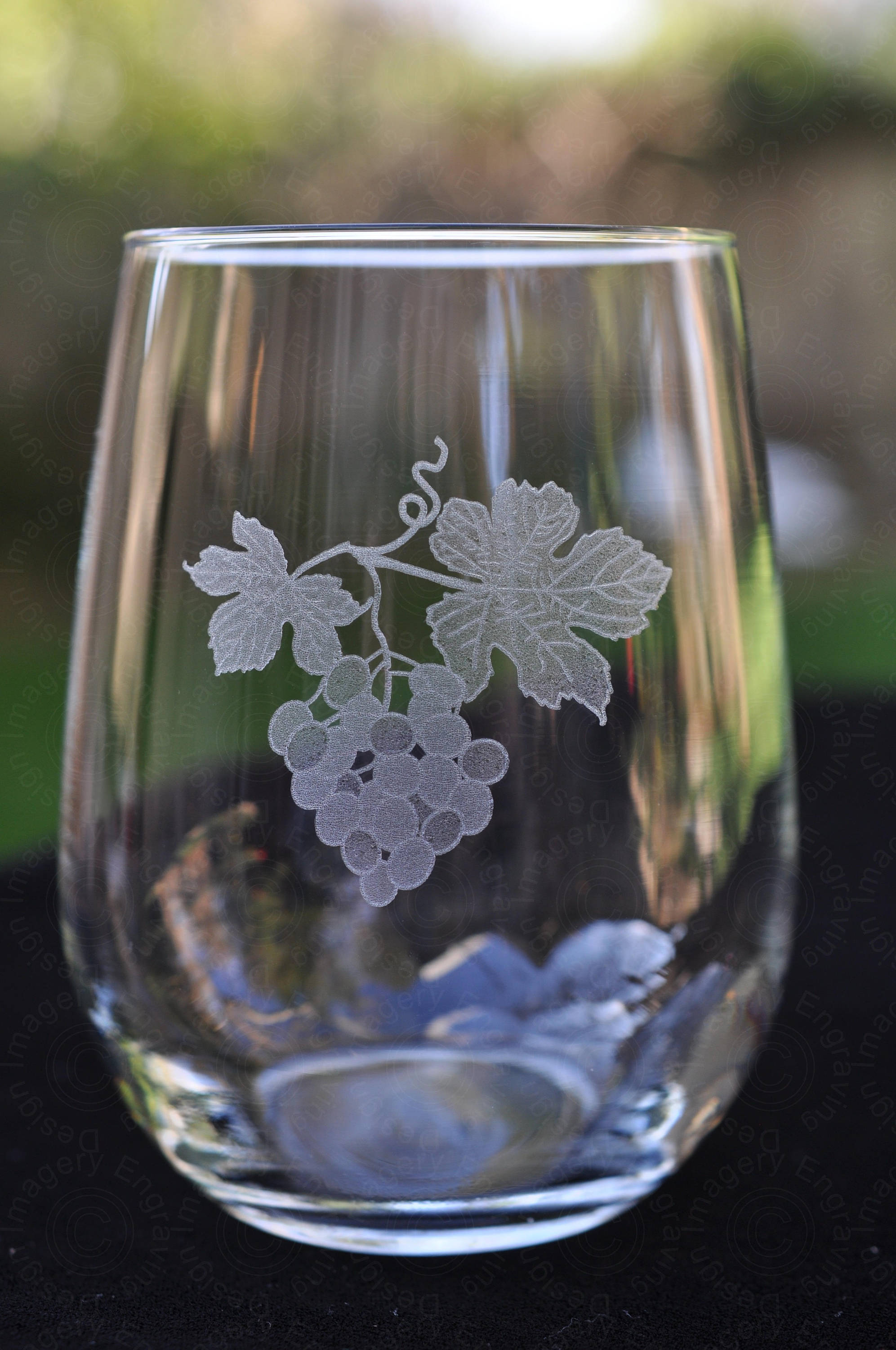 Engraved Hers and His Contour Wine Glasses (Set of 2)