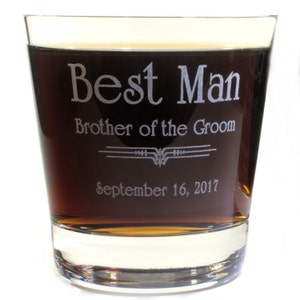 Wedding Party Crystal Rocks Glass