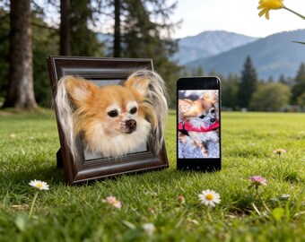 Custom 3D Wool Felt Pet Portrait, Handmade Dog Cat Memorial