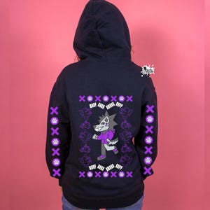Awooo bark ruff hoodie, Furry hoodie zip, furry sweater, fursona hoodie shirt