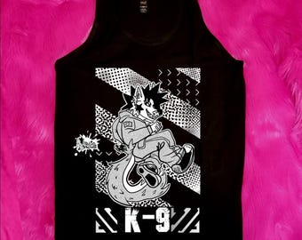 K9 furry Tank Top: Anthro Pup Design