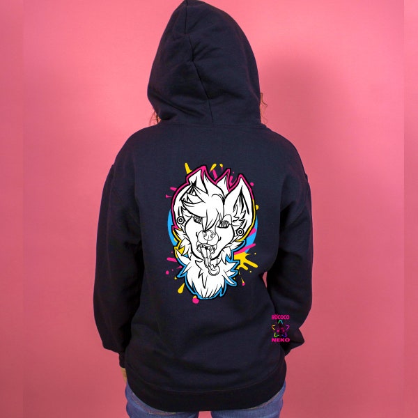 Furry pride hoodie zip, fursona hoodie shirt, furry shirts and tank top, stay feral apparel, street animals merch, anthro ar